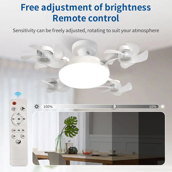 Whimsical Socket Ceiling Fan Glow