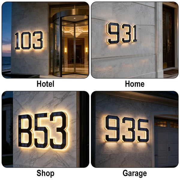 Glow-Up House Numbers
